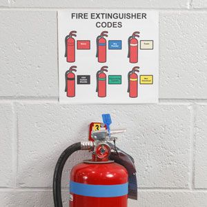 Visuales de equipo de seguridad y de protección contra incendios