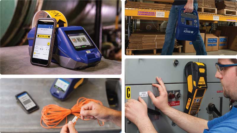 Un collage que muestra las características de las impresoras M610, M611 y M710.