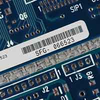 Una impresora en una placa de circuitos