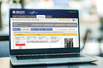 Software Link360 siendo usado en una laptop.