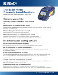 Preguntas frecuentes de la M611 