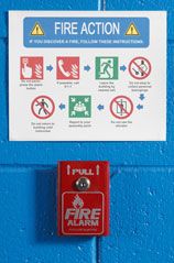 Brady Fire Action Steps Color Label