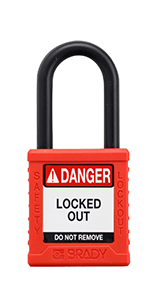 Candados de nylon Brady para bloqueo/etiquetado